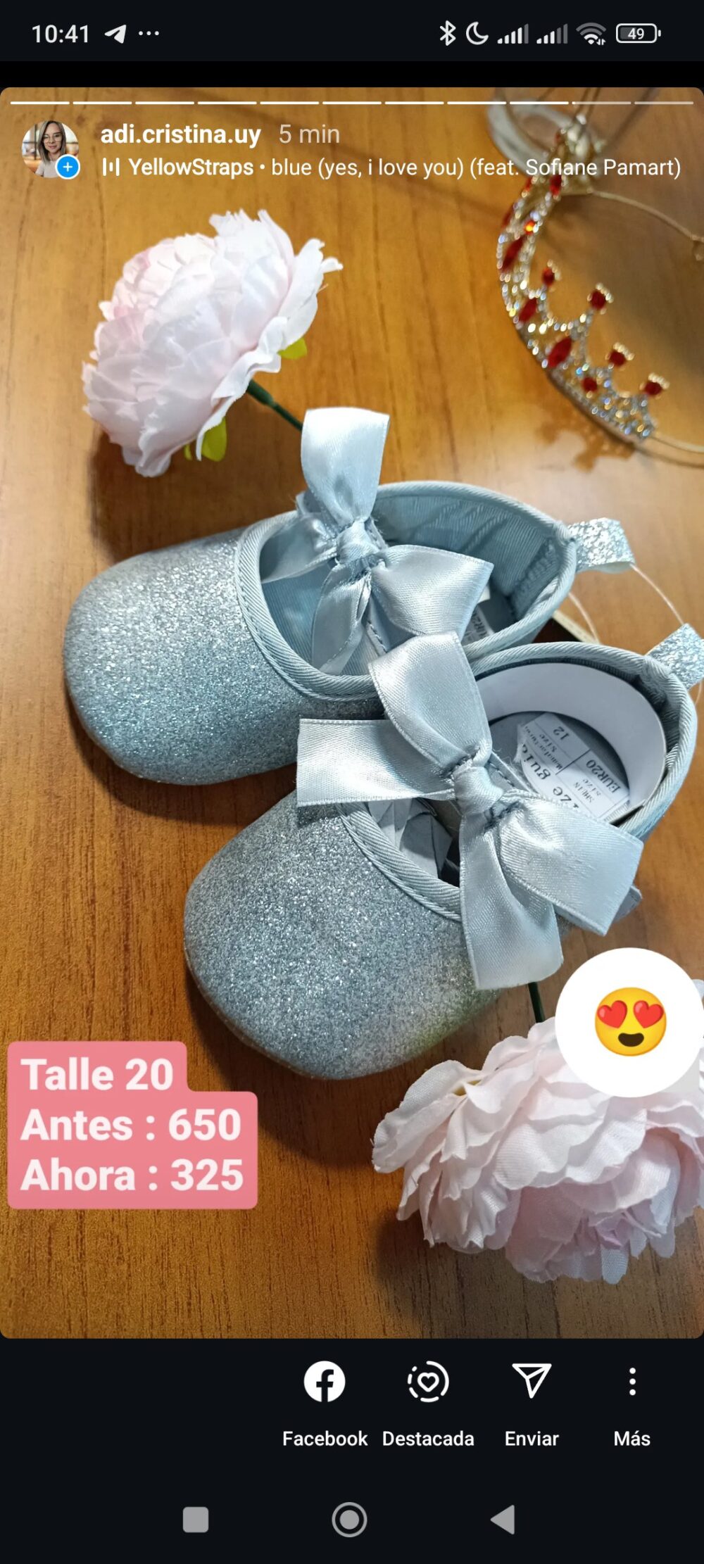 zapatitos plateados talle 20 - Imagen 4