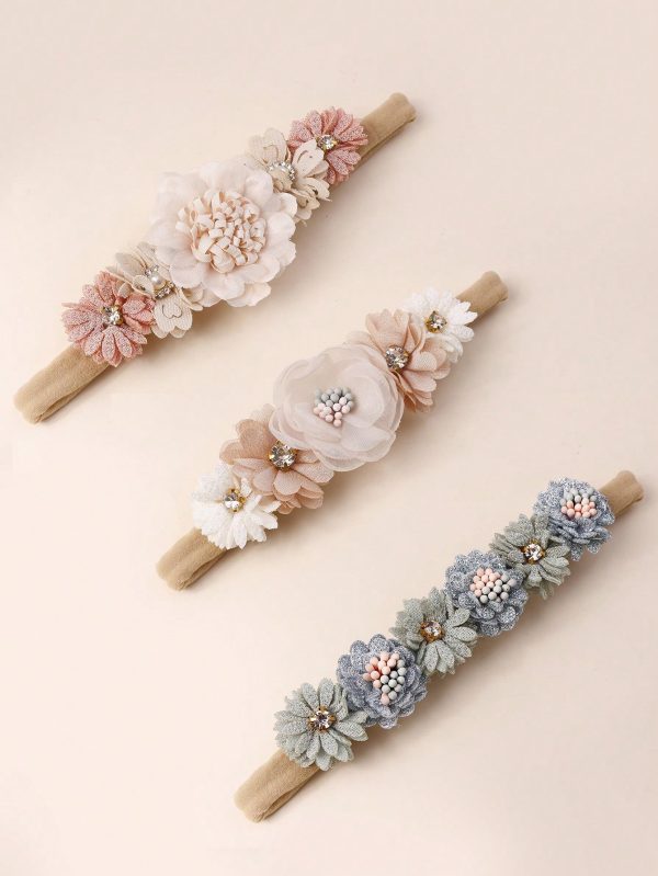Tiara Foral para bebe - Imagen 5