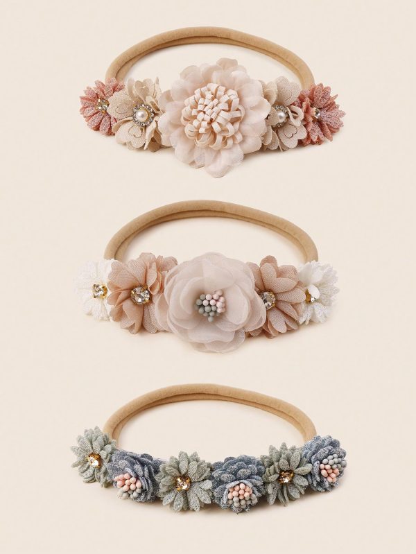 Tiara Foral para bebe - Imagen 4