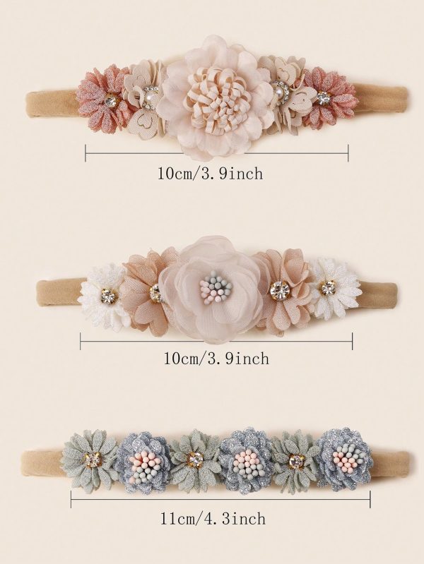 Tiara Foral para bebe - Imagen 3