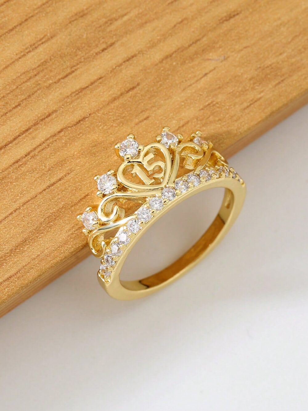 Anillo Quinceaños talle 9 - Imagen 3