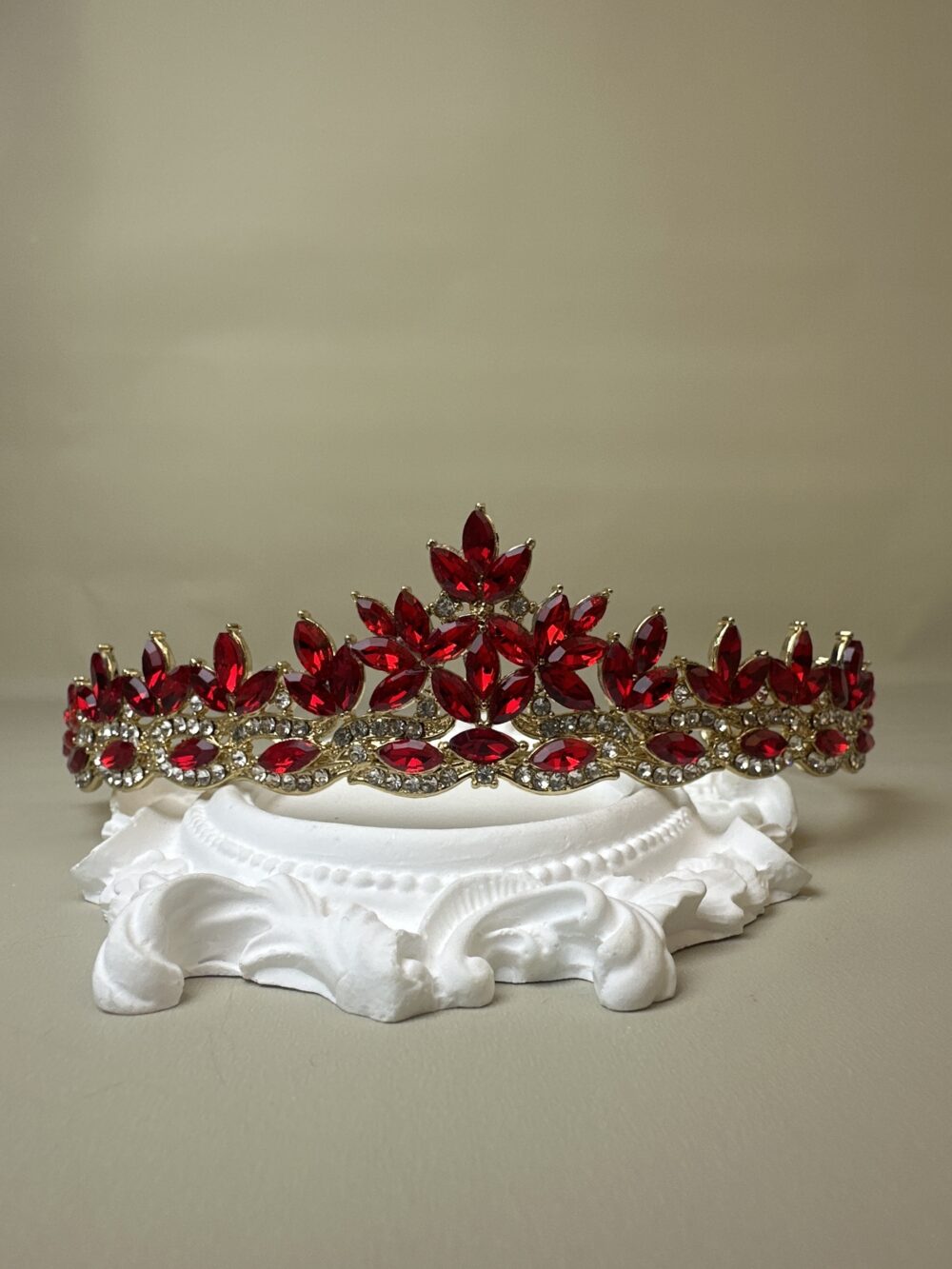 Corona Beret Dorado y Rojo - Imagen 4