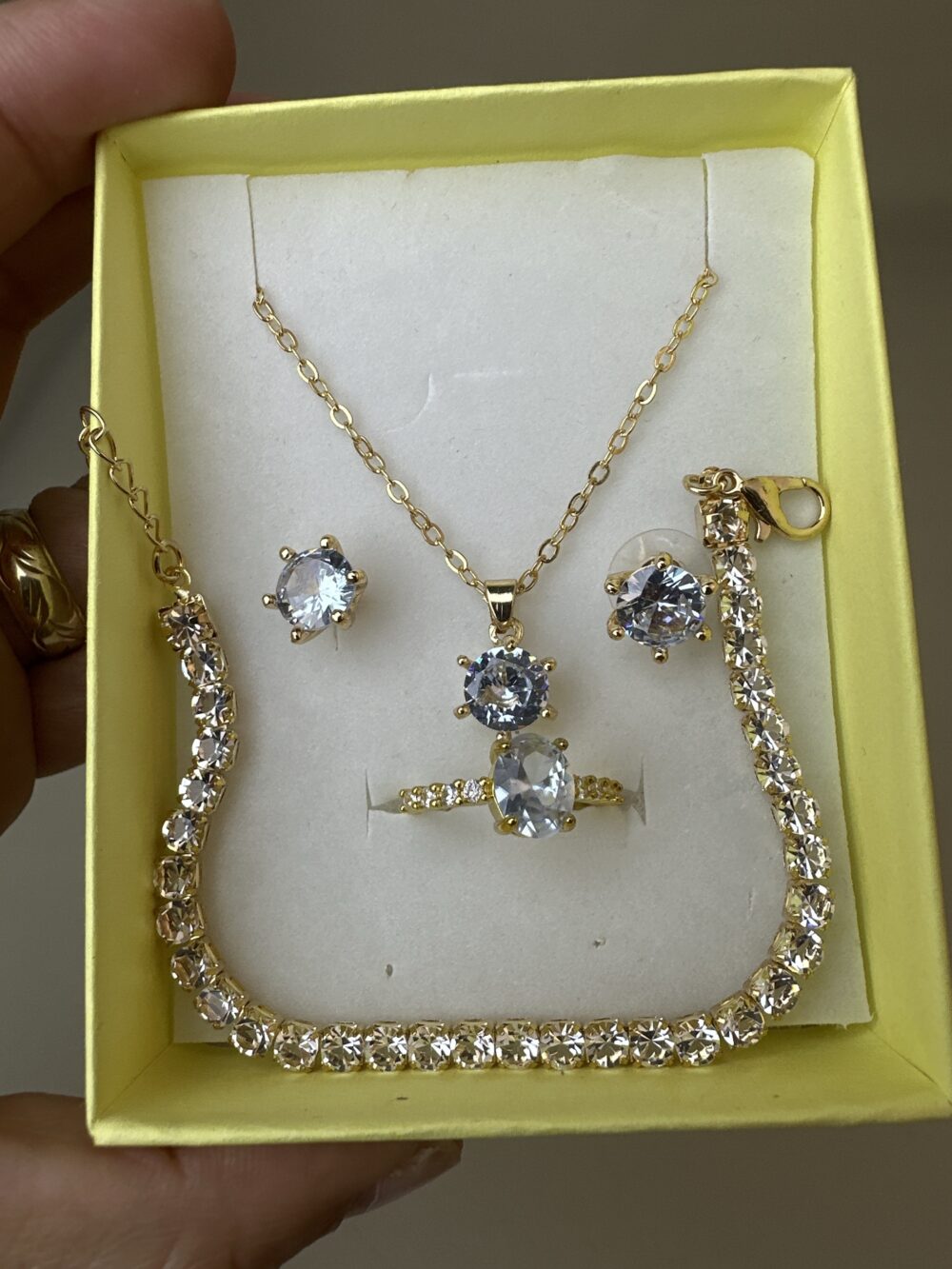 Conjunto de semi joyas Solitario - Imagen 2