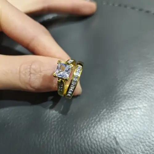 Anillo Solitario doble