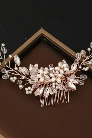 Tocado Lilibeth Oro Rosa