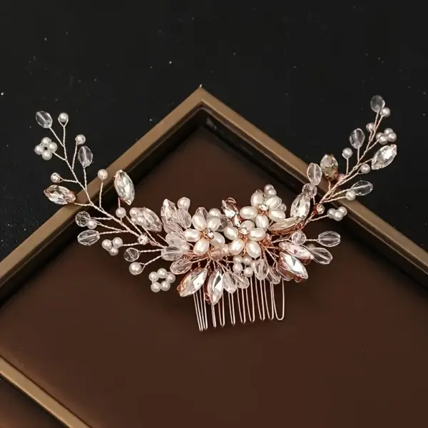 Tocado Lilibeth Oro Rosa