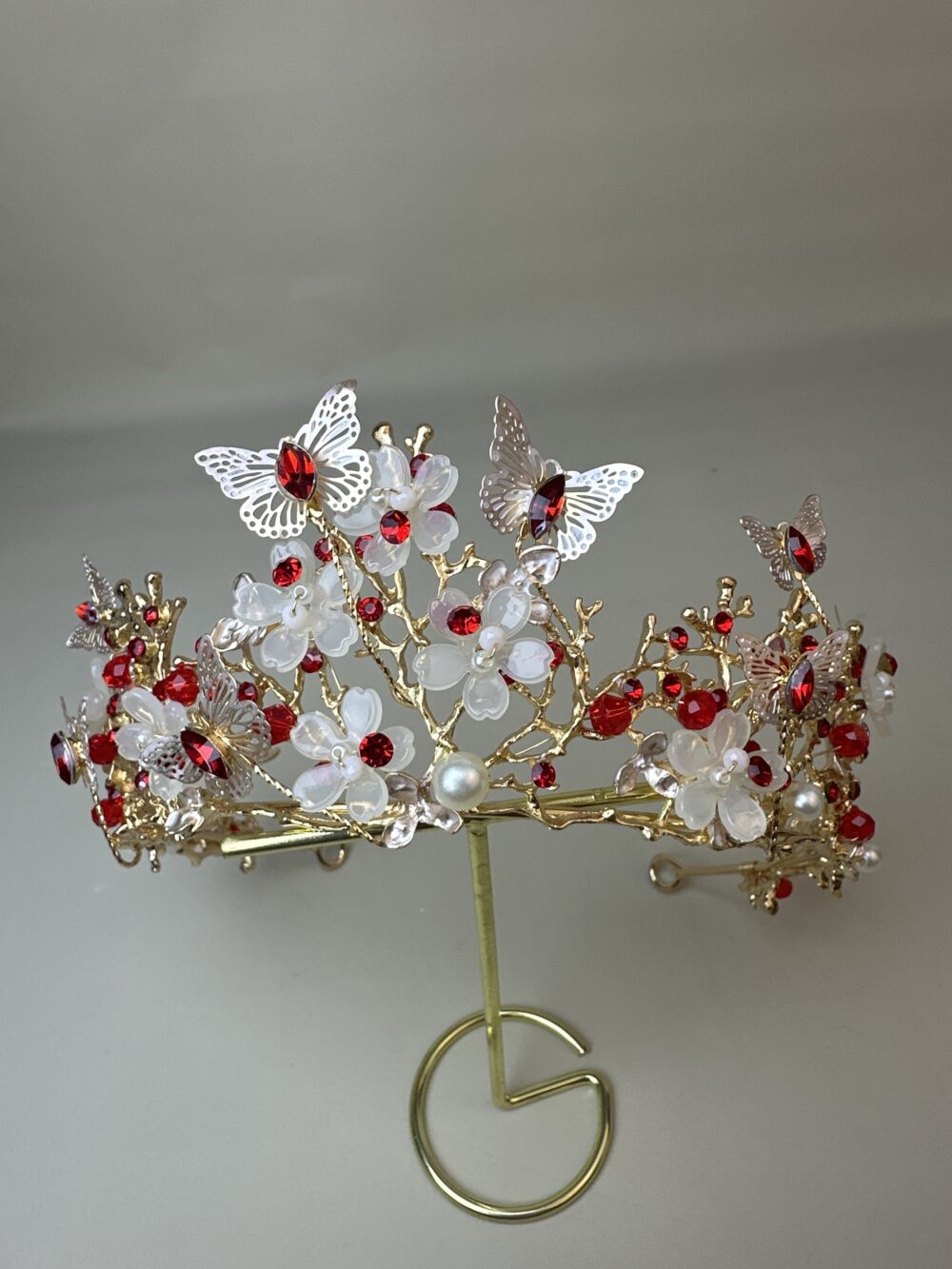 Copia de Corona  Mariposas Roja
