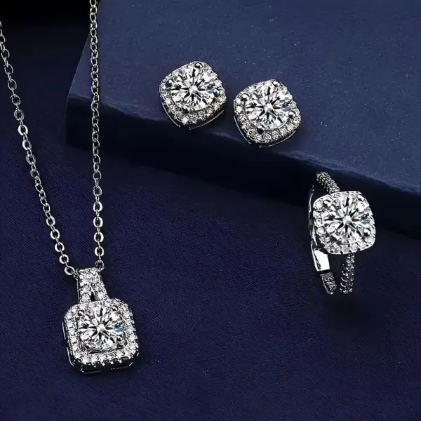 Conjunto de semi joyas Solitario - Imagen 5