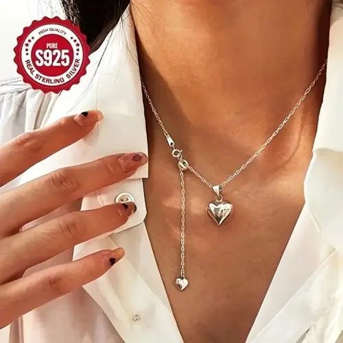 Collar corazon plata 925