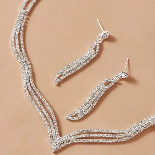 Gargantilla Strass Ondulada