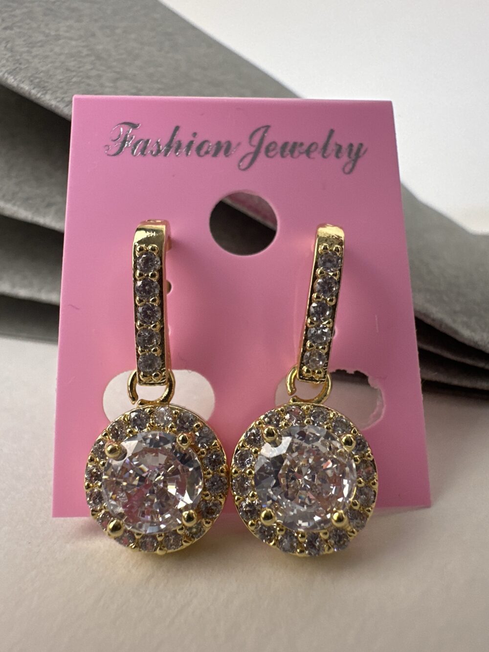 Pendientes estilo real dorado - Imagen 2