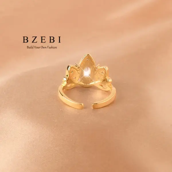 Anillo Elegante de Corona - Imagen 4