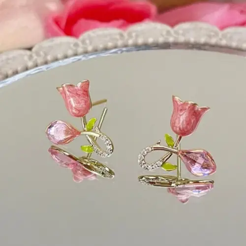 Caravanas tulipan