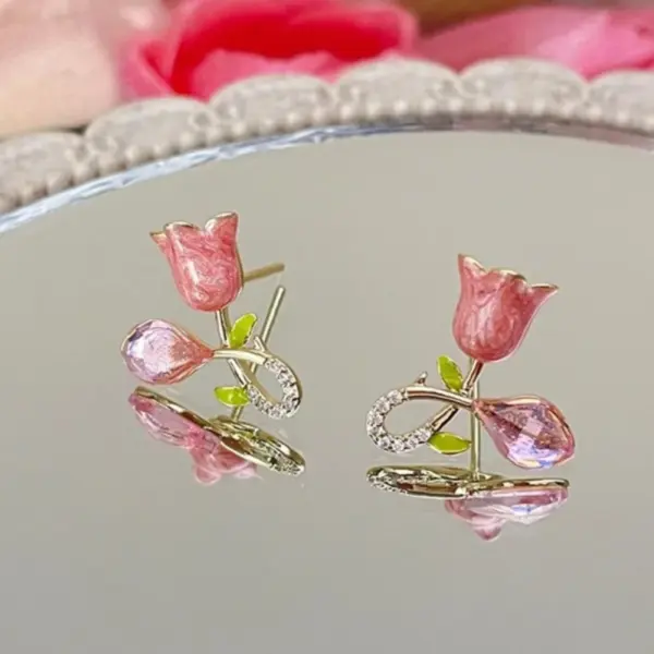 Caravanas tulipan