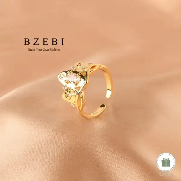 Anillo Elegante de Corona - Imagen 2