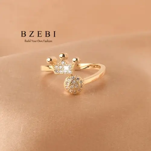 Anillo de corona elegante y minimalista