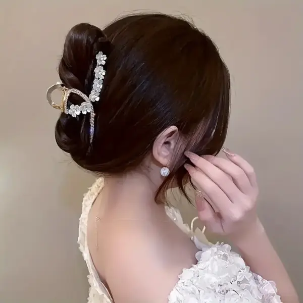 Pinza de pelo floral delgada - Imagen 2