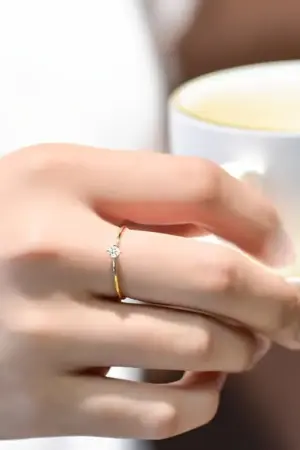 Anillo solitario S925
