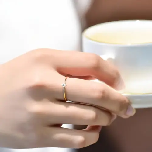 Anillo solitario S925