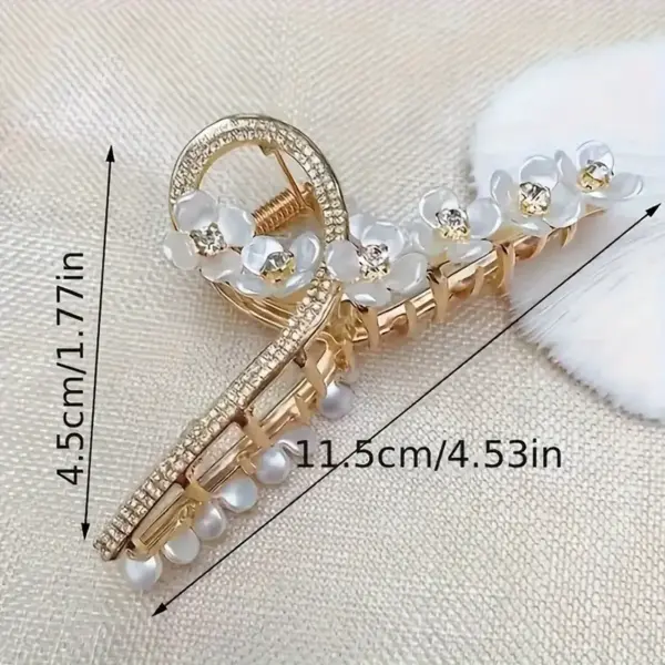 Pinza de pelo floral delgada - Imagen 4