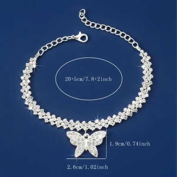 Pulcera strass mariposa - Imagen 4