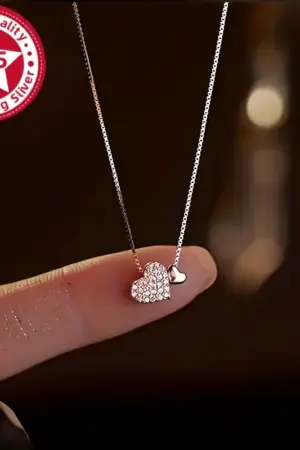Collar corazon plata 925