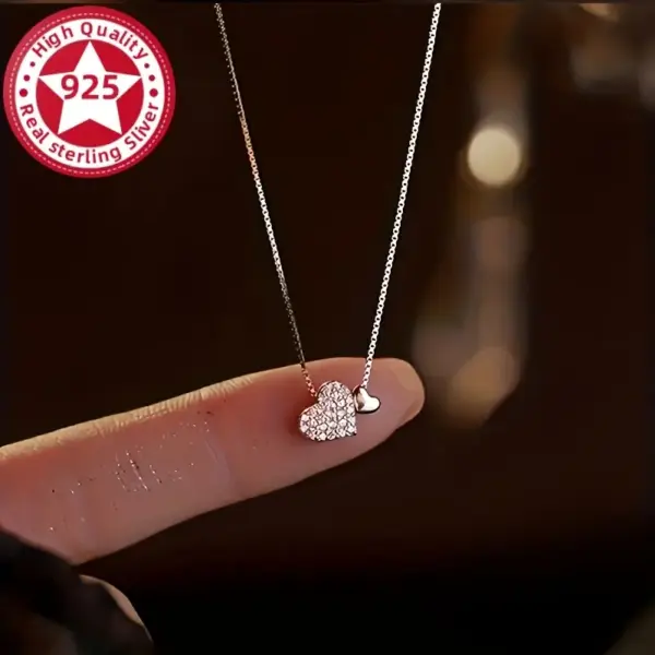 Collar corazon plata 925