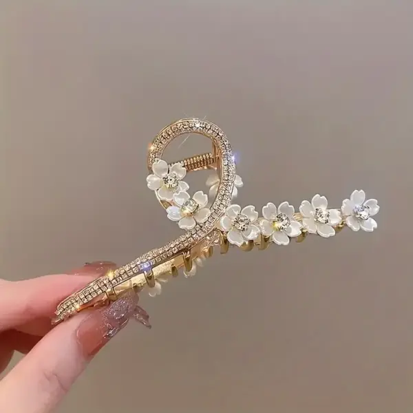 Pinza de pelo floral delgada - Imagen 7