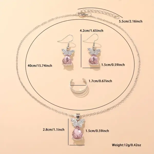 Conjunto de joyeria Erika con anillo - Imagen 5