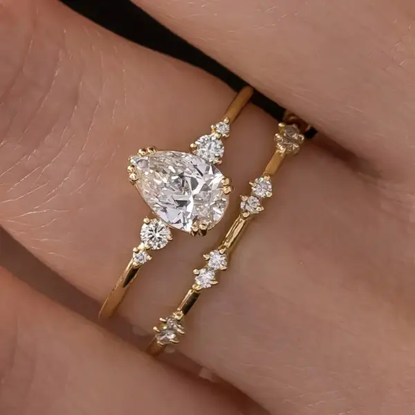 2 Anillos  Delicados talla 7 - Imagen 2