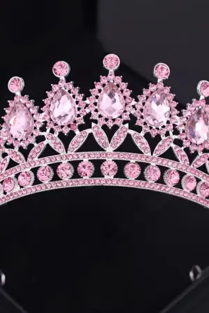 Corona Gala rosa dorada