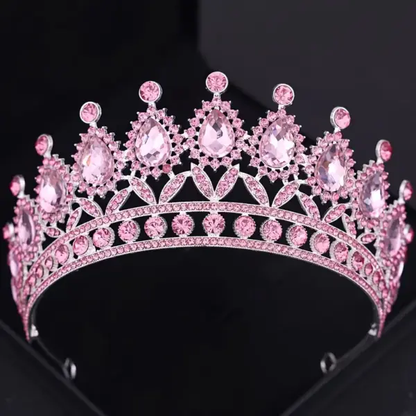 Corona Gala rosa dorada