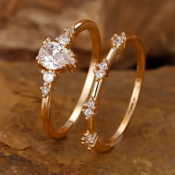 2 Anillos  Delicados talla 7 - Imagen 3