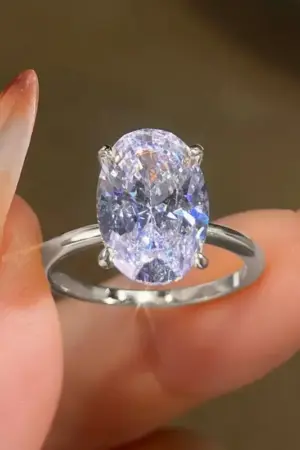 Anillo SOLITARIO OVALADO talla 7