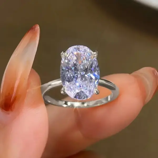 Anillo SOLITARIO OVALADO talla 7