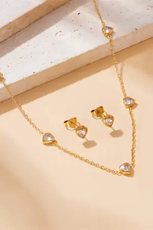 Conjunto de joeria Aria (ACERO)