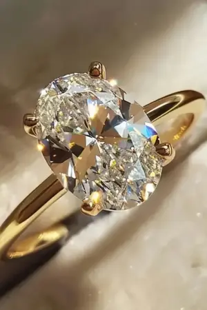Anillo SOLITARIO OVALADO talla 6