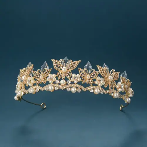 Corona Mariposa de Cristal