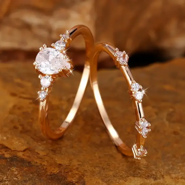 2 Anillos  Delicados talla 7 - Imagen 8