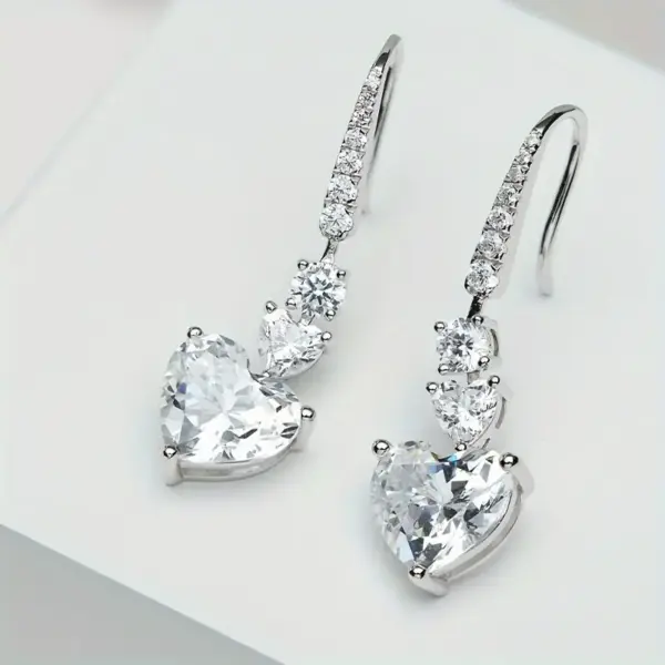 Azuelo plata 925 corazon - Imagen 2