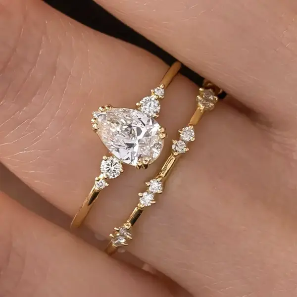 2 Anillos  Delicados talla 7