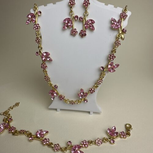 Conjunto de Joyeria Rosa