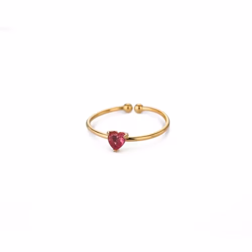 Anillo Solitario Acero