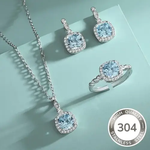 Conjunto de joyeria Cuadrado