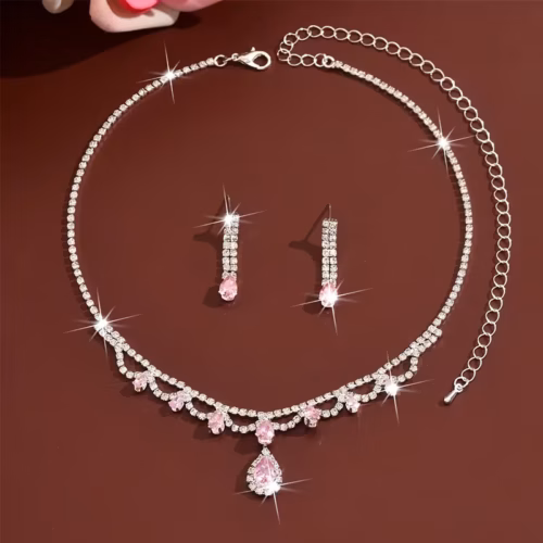 Conjunto de Joyeria Samira Rosa