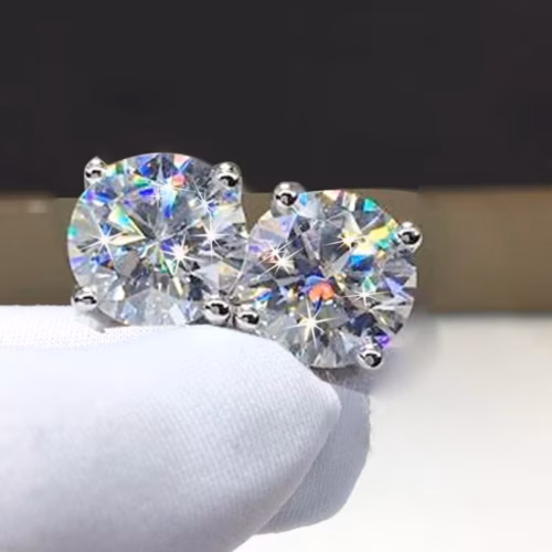 Topito Zirconia punto de luz 5mm (Plateado)