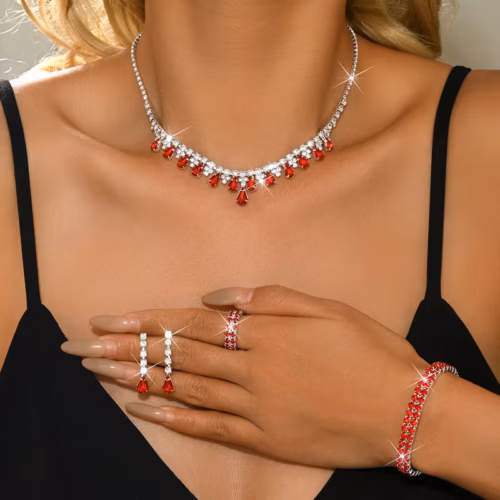 Conjunto de joyeria stras