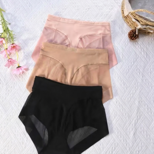 Braguitas de Cintura Alta con Control Abdominal (3UNIDADES TALLE S)