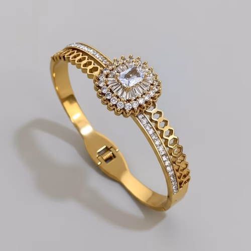 Bracelete  Vintage de Acero Inoxidable Elegante