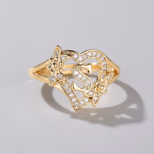 Anillo ajustable Inicial (S)